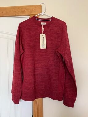 Champion Men's Heathered Burgundy/dark red Crewneck Sweatshirt M